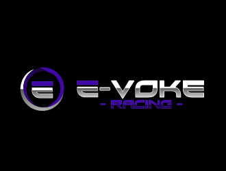 E-VOKE RACING  logo design by mazbetdesign