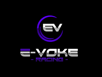 E-VOKE RACING  logo design by mazbetdesign