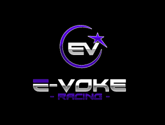 E-VOKE RACING  logo design by mazbetdesign