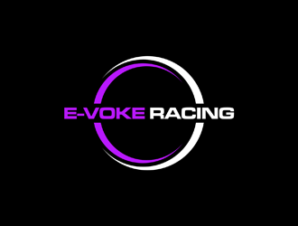 E-VOKE RACING  logo design by johana