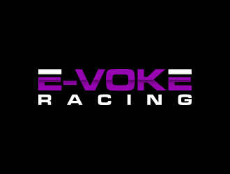 E-VOKE RACING  logo design by lexipej