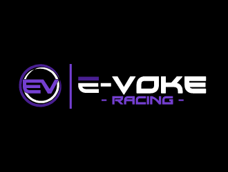 E-VOKE RACING  logo design by mazbetdesign