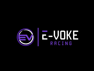 E-VOKE RACING  logo design by mazbetdesign