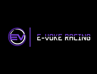 E-VOKE RACING  logo design by mazbetdesign