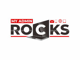 My Admin Rocks  logo design by mutafailan