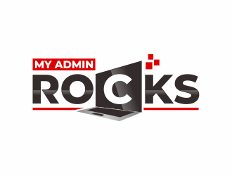 My Admin Rocks  logo design by mutafailan