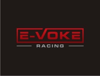 E-VOKE RACING  logo design by sabyan