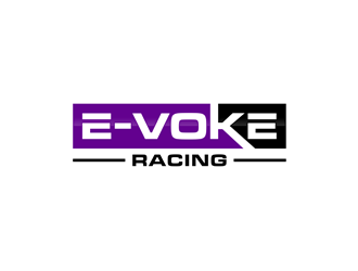 E-VOKE RACING  logo design by alby