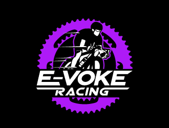 E-VOKE RACING  logo design by PRN123