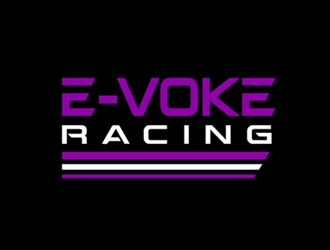 E-VOKE RACING  logo design by Roma