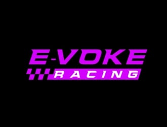 E-VOKE RACING  logo design by Roma