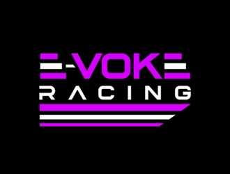 E-VOKE RACING  logo design by Roma