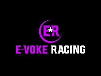 E-VOKE RACING  logo design by Roma