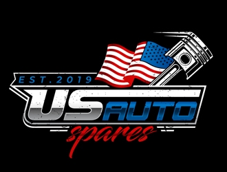 US Auto Spares logo design by DreamLogoDesign