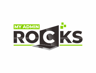 My Admin Rocks  logo design by mutafailan