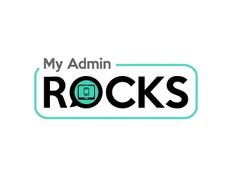 My Admin Rocks  logo design by twomindz