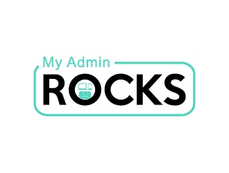 My Admin Rocks  logo design by twomindz