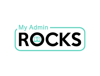 My Admin Rocks  logo design by twomindz