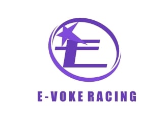 E-VOKE RACING  logo design by mazbetdesign