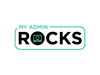 My Admin Rocks  logo design by twomindz