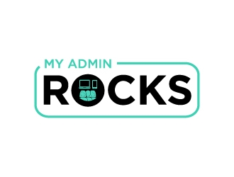 My Admin Rocks  logo design by twomindz