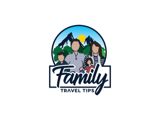 Family Travel Tips logo design by keptgoing