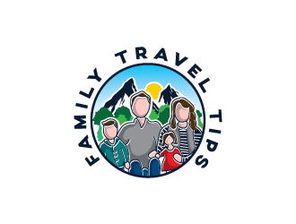 Family Travel Tips logo design by keptgoing