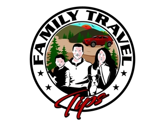 Family Travel Tips logo design by DreamLogoDesign