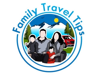 Family Travel Tips logo design by DreamLogoDesign