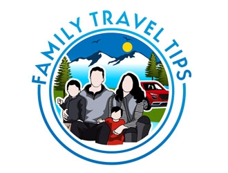 Family Travel Tips logo design by DreamLogoDesign