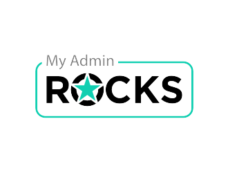 My Admin Rocks  logo design by twomindz