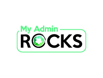 My Admin Rocks  logo design by twomindz