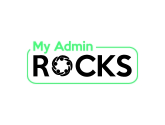 My Admin Rocks  logo design by twomindz