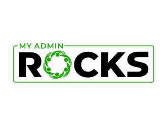 My Admin Rocks  logo design by mutafailan