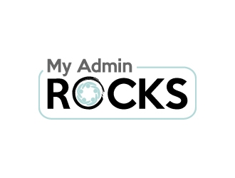 My Admin Rocks  logo design by twomindz