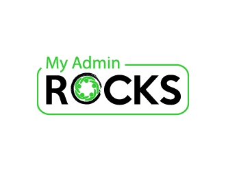 My Admin Rocks  logo design by twomindz