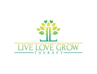 Live Love Grow Therapy logo design by Krafty