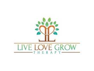 Live Love Grow Therapy logo design by Krafty