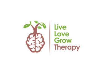 Live Love Grow Therapy logo design by YONK