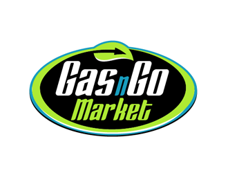 Gas N Go Market (we are up for something different) logo design by megalogos