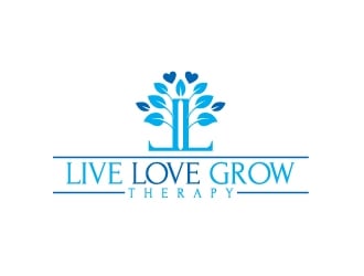 Live Love Grow Therapy logo design by Krafty