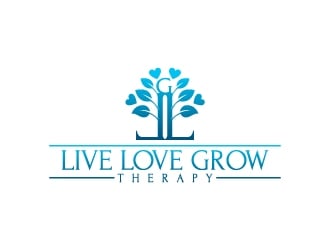 Live Love Grow Therapy logo design by Krafty