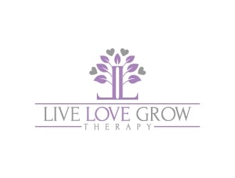 Live Love Grow Therapy logo design by Krafty