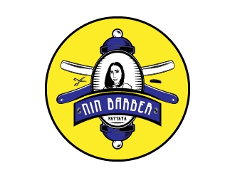 NIN BARBER  - PATTAYA logo design by Yogienugr