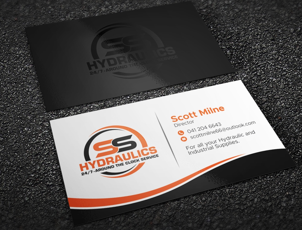 SS HYDRAULICS logo design by Kindo