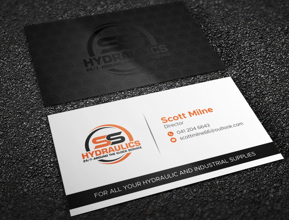 SS HYDRAULICS logo design by Kindo