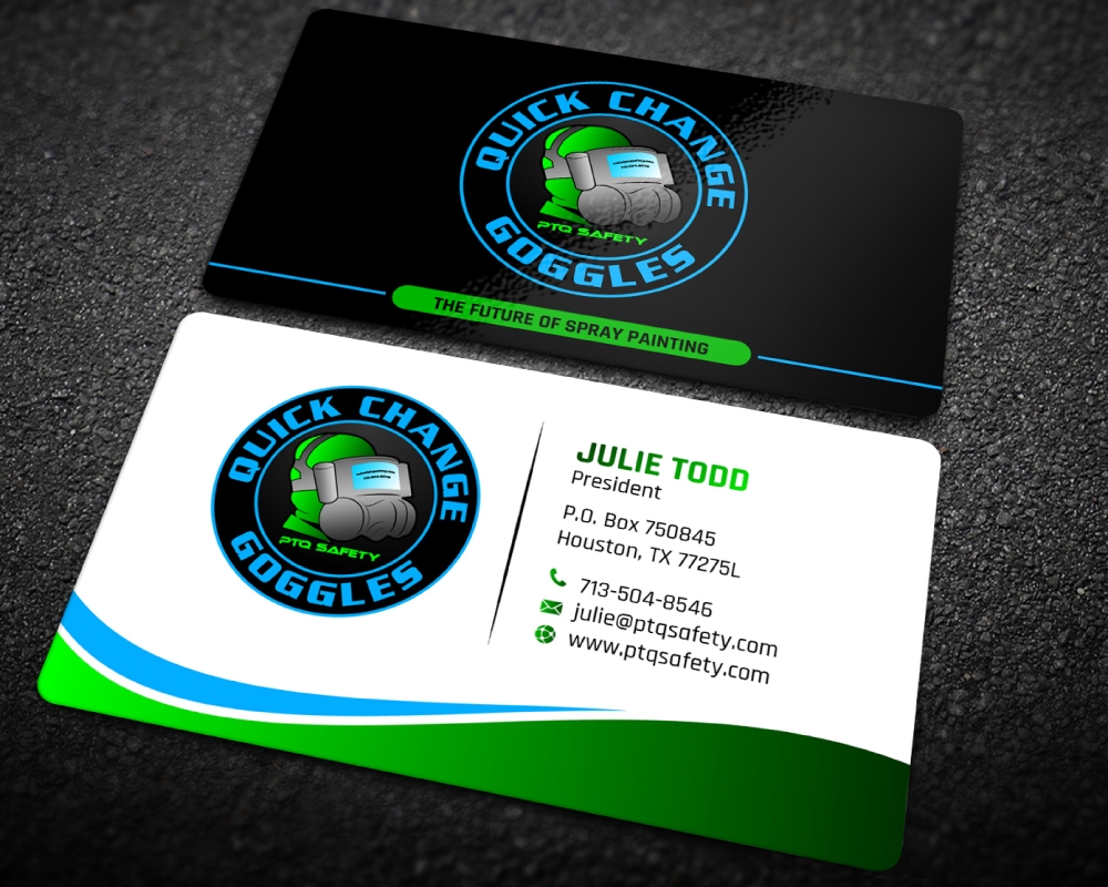 (COMPANY NAME IS PTQ SAFETY )   QUICK CHANGE GOGGLES logo design by Boomstudioz