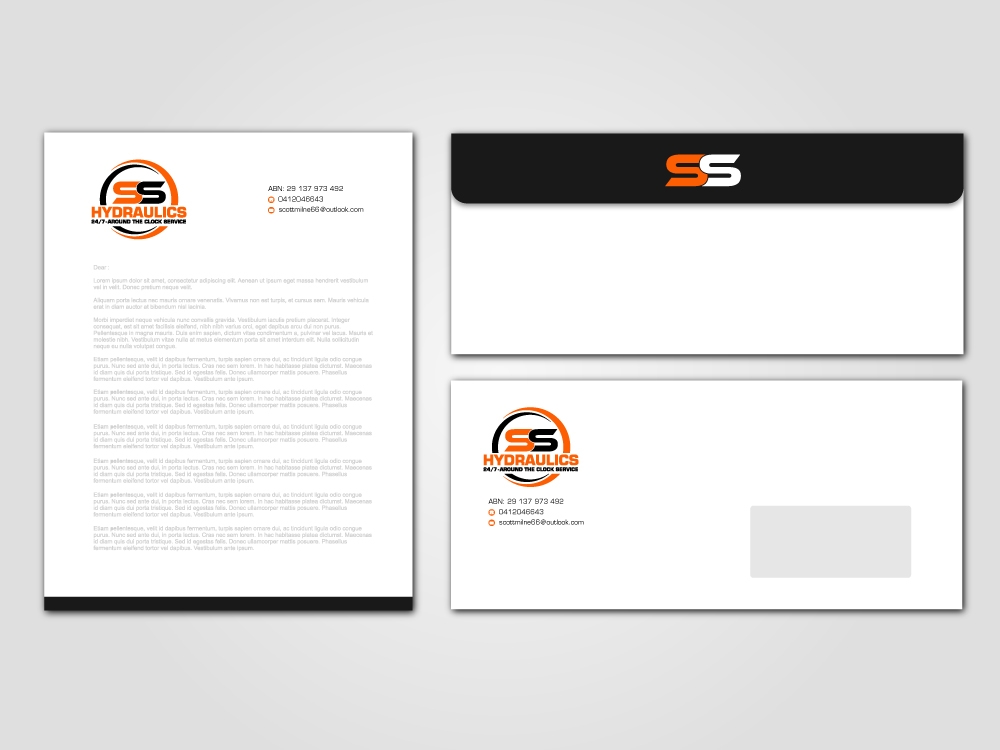 SS HYDRAULICS logo design by labo