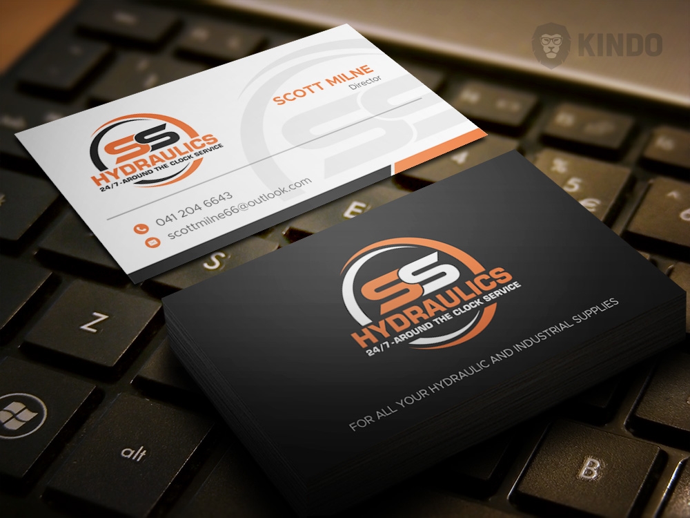 SS HYDRAULICS logo design by Kindo