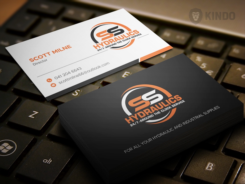 SS HYDRAULICS logo design by Kindo